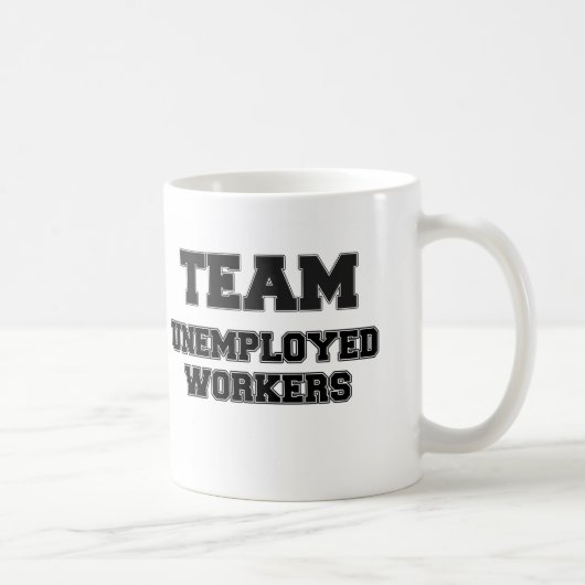 Team-arbeitslose Arbeitskräfte Kaffeetasse (Rechts)