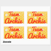 Team Archie Rechteckiger Aufkleber (Blatt)