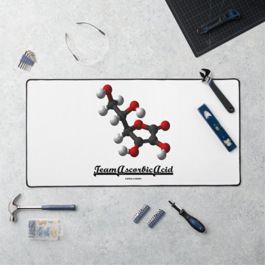 Team Ascorbinsäure (Chemische Molekül Vitamin C) Schreibtischunterlage (Arbeitsplatz)