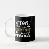 Team Assistent Schulleiter Camo Lehrer Schüler Rüc Kaffeetasse (Links)