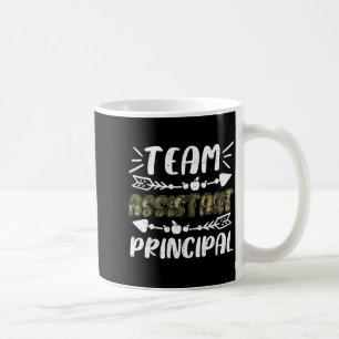 Team Assistent Schulleiter Camo Lehrer Schüler Rüc Kaffeetasse