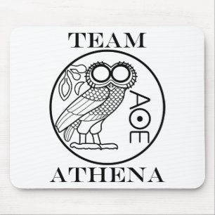 Team Athene (Engravers-Schriftart) Mousepad