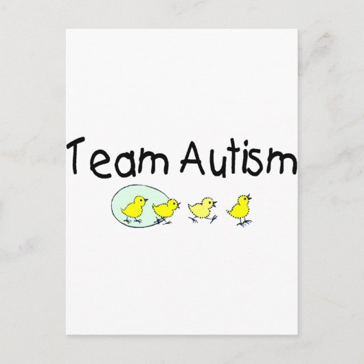 Team Autismus (Chicks) Postkarte (Vorderseite)