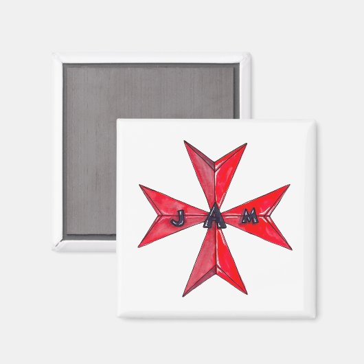 Team Aversa 2021 - 2 Zoll x 2 Zoll Magnet (Vorderseite/Rückseite)