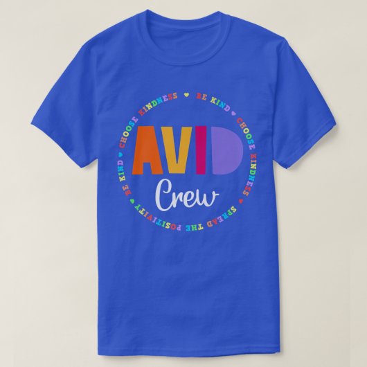 Team AVID Programm Lehrer Lehrer Bewertung Cr T-Shirt (Design vorne)