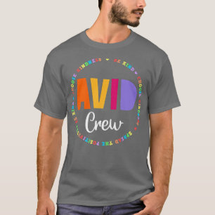 Team AVID Programm Lehrer Lehrer Bewertung Cr T-Shirt