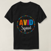 Team AVID Squad Program Educator T-Shirt (Design vorne)
