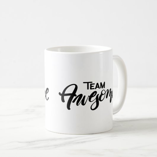 Team Awesome Mug Kaffeetasse (VorderseiteRechts)