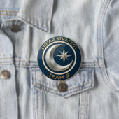 Team B Mond-Strategie-Emblem | Mond- & Stern-Anfüh Button (Beispiel)