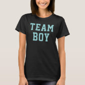 Team Baby Girl Aqua Blue Gender Reveal Party T-Shirt (Vorderseite)
