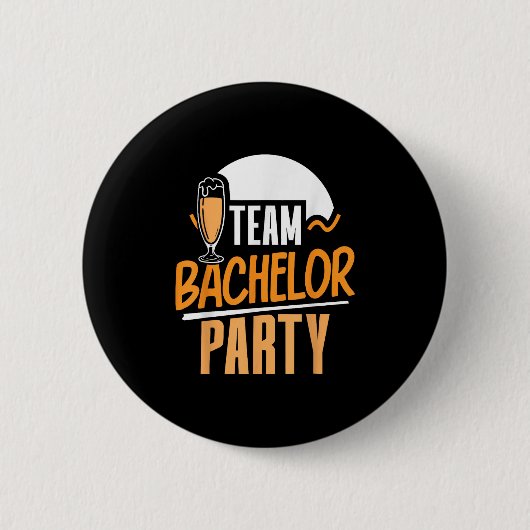 Team Bachelor Party Bride Groom Button (Vorderseite)