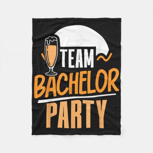 Team Bachelor Party Bride Groom Fleecedecke (Vorderseite)