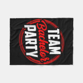 Team Bachelor Party Bride Groom Fleecedecke (Vorderseite (Horizontal))