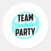 Team Bachelor Party Bridge Groom 2 Runder Aufkleber (Vorderseite)