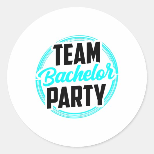 Team Bachelor Party Bridge Groom 2 Runder Aufkleber (Vorderseite)