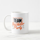 Team Bachelor Party Bridge Groom 3 Kaffeetasse (Links)