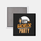 Team Bachelor Party Bridge Groom 4 Magnet (Vorderseite/Rückseite)