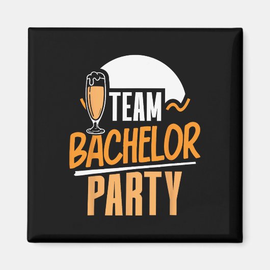 Team Bachelor Party Bridge Groom 4 Magnet (Vorne)