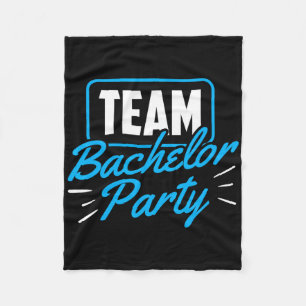 Team Bachelor Party Bridge Groom 5 Fleecedecke