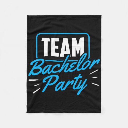Team Bachelor Party Bridge Groom 5 Fleecedecke (Vorderseite)