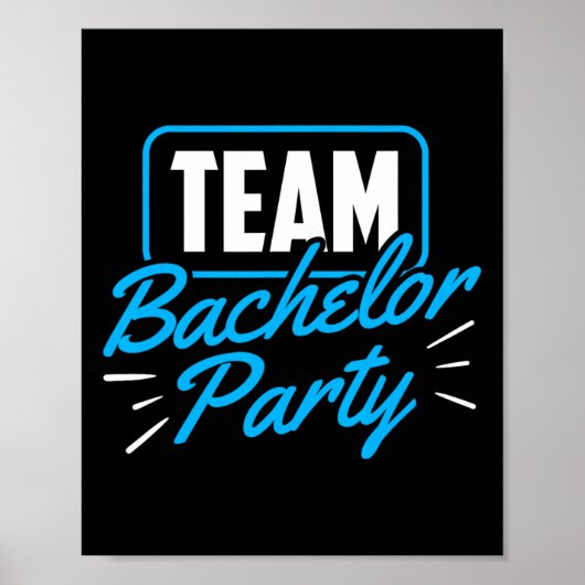 Team Bachelor Party Bridge Groom 5 Poster (Vorne)