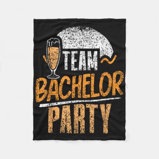 Team Bachelor Party Bridge Raum _1 Fleecedecke (Vorderseite)