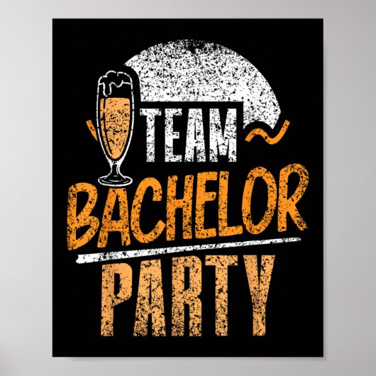 Team Bachelor Party Bridge Raum _1 Poster (Vorne)