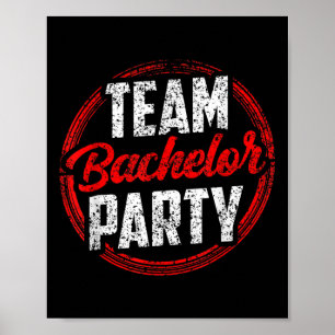 Team Bachelor Party Bridge Raum _2 Poster