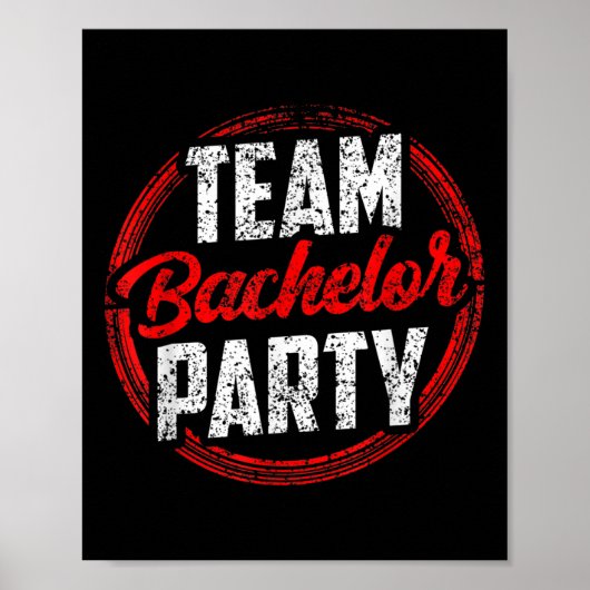 Team Bachelor Party Bridge Raum _2 Poster (Vorne)