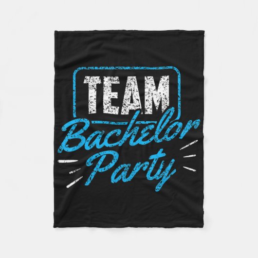 Team Bachelor Party Bridge Raum _3 Fleecedecke (Vorderseite)