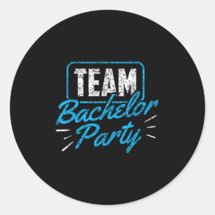 Team Bachelor Party Bridge Raum _3 Runder Aufkleber
