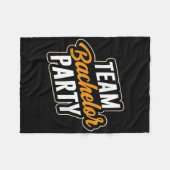 Team Bachelor Party Bridge Raum _4 Fleecedecke (Vorderseite (Horizontal))