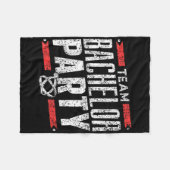 Team Bachelor Party Groom Bride _1 Fleecedecke (Vorderseite (Horizontal))