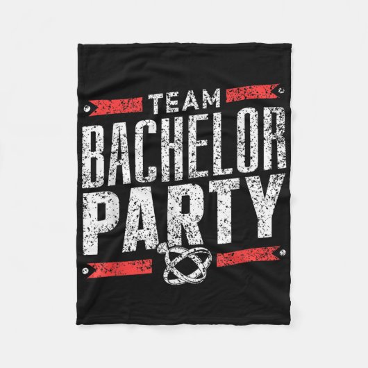 Team Bachelor Party Groom Bride _1 Fleecedecke (Vorderseite)