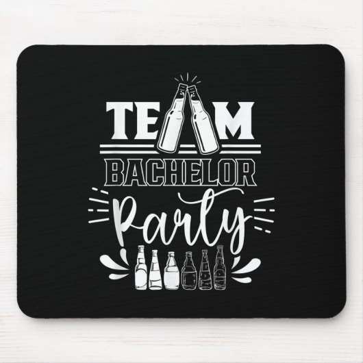 Team Bachelor Party Groom Bridge Mousepad (Vorne)