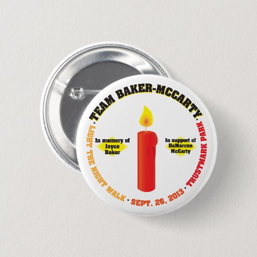 Team Bäcker-McCarty Licht der Nachtweg 2013 Button (Vorne & Hinten)