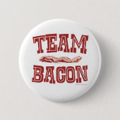 Team Bacon Fun Frühstück Lebensart Button (Vorderseite)