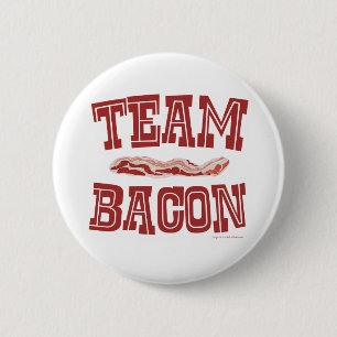 Team Bacon Fun Frühstück Lebensart Button