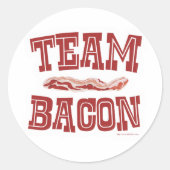 Team Bacon Runder Aufkleber (Vorderseite)