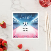 Team Ball Pitch Fun Soccer Field Gender Reveve Serviette (Beispiel)