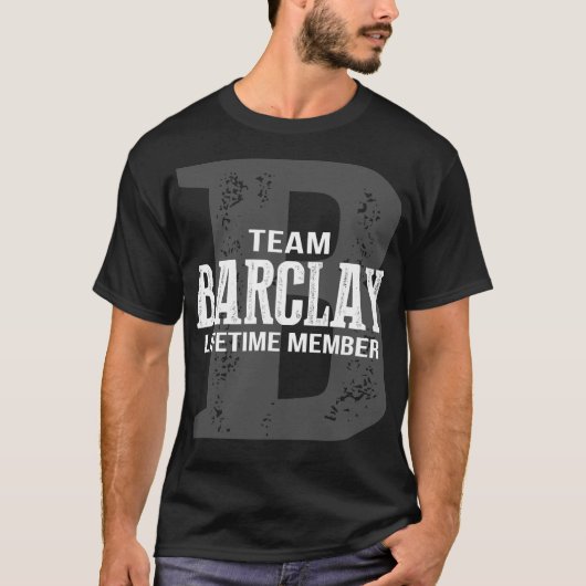 Team BARCLAY Lifetime Mitglied T-Shirt (Vorderseite)