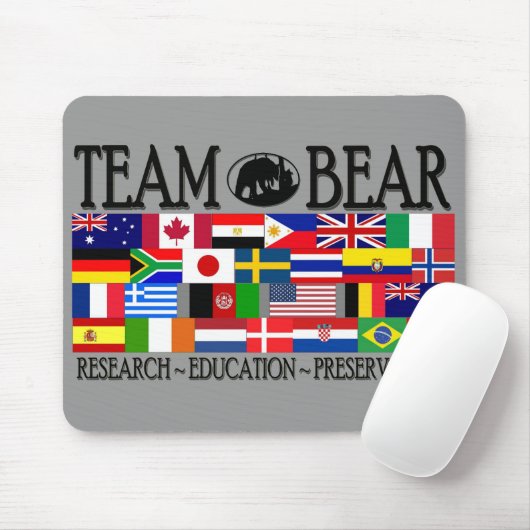 Team-Bärn-Weltmausunterlage Mousepad (Mit Mouse)