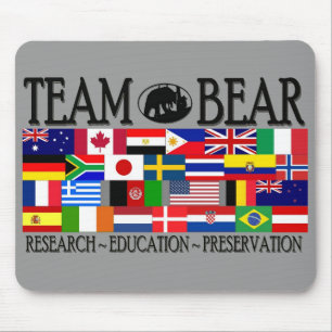 Team-Bärn-Weltmausunterlage Mousepad