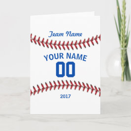 Team-Baseball-Sport Dankeskarte