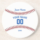 Team Baseball Sport Getränkeuntersetzer (Vorne)