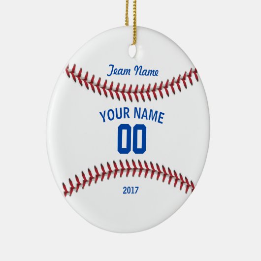 Team Baseball Sport Keramik Ornament (Rechts)
