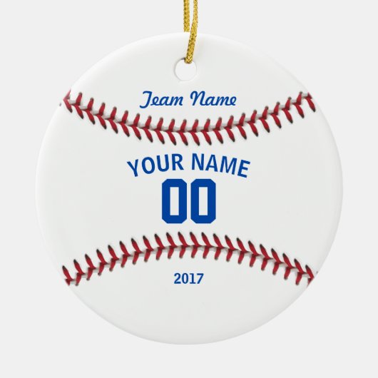 Team Baseball Sport Keramik Ornament (Vorne)