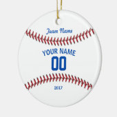 Team Baseball Sport Keramik Ornament (Links)