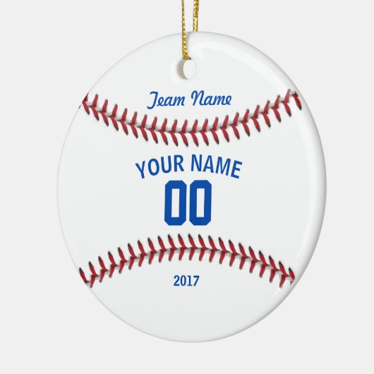 Team Baseball Sport Keramik Ornament (Links)