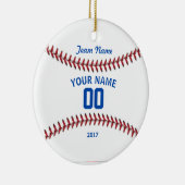 Team-Baseball-Sport Keramik Ornament (Rechts)
